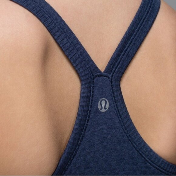 lululemon athletica Blue Fitted Ribbed Sleeveless Tank Top - Picture 7 of 11